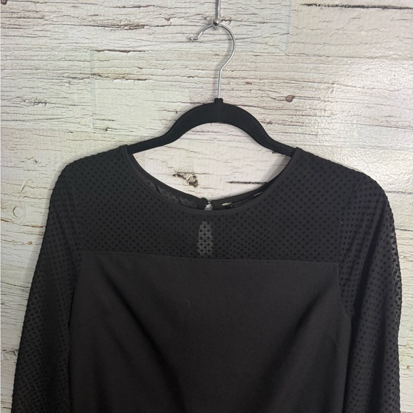 Banana Republic Black Long Sleeve Dress size 8 - Picture 3 of 7
